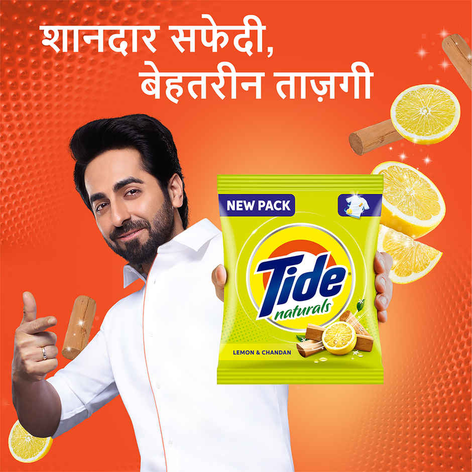 Tide Naturals Washing Detergent Powder - Lemon & Chandan