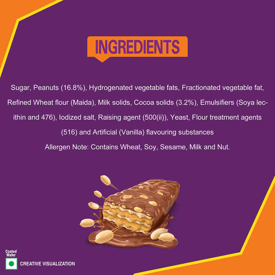 Munch Max Nuts | Double Choco Coated Wafer Bar With Crunchy Nuts Combo