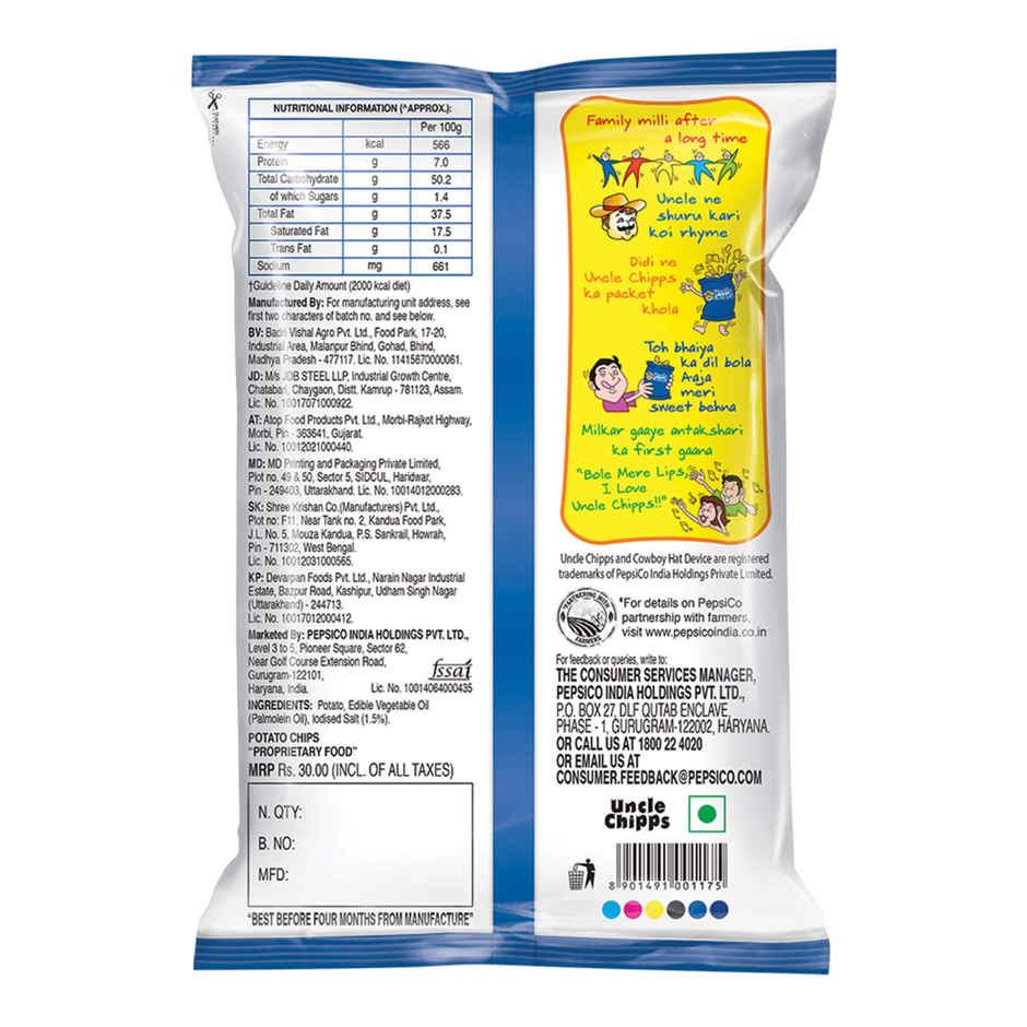 Uncle Chips Plain Salted