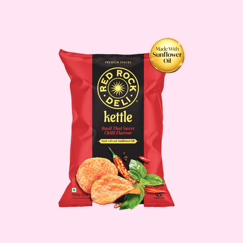 Red Rock Deli Kettle Chips Basil Thai | No Palm Oil Snacks