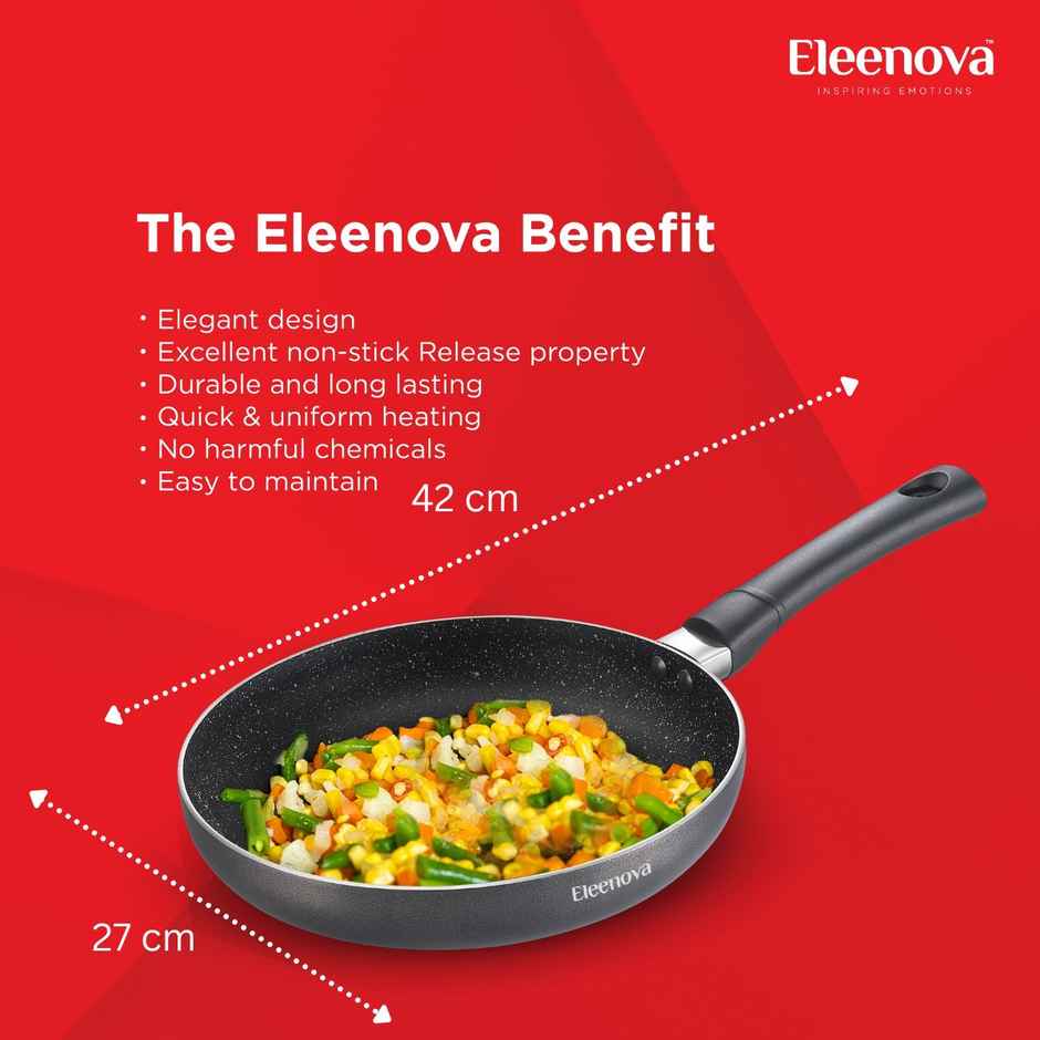 Eleenova Aspire Non | Stick Cookware | Fry Pan 26 Cm