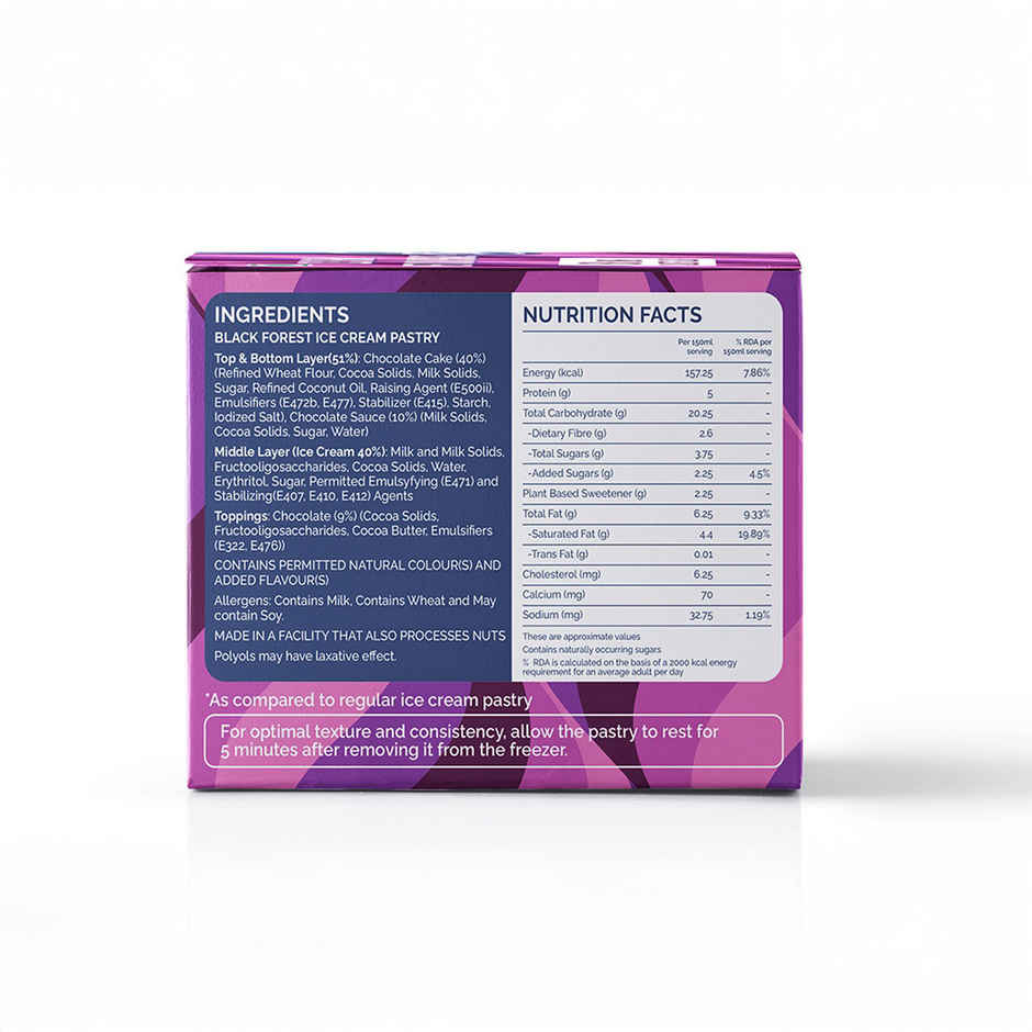 Get-A-Way Black Forest Ice Cream Pastry | Soft & Premium