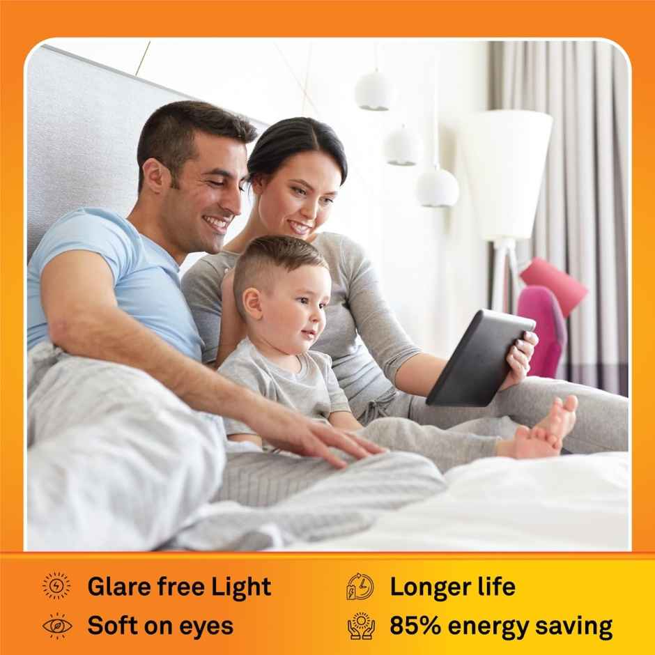 Wipro Garnet 10W LED Bulb | Cool Day White (6500K) | B22 Base Holder