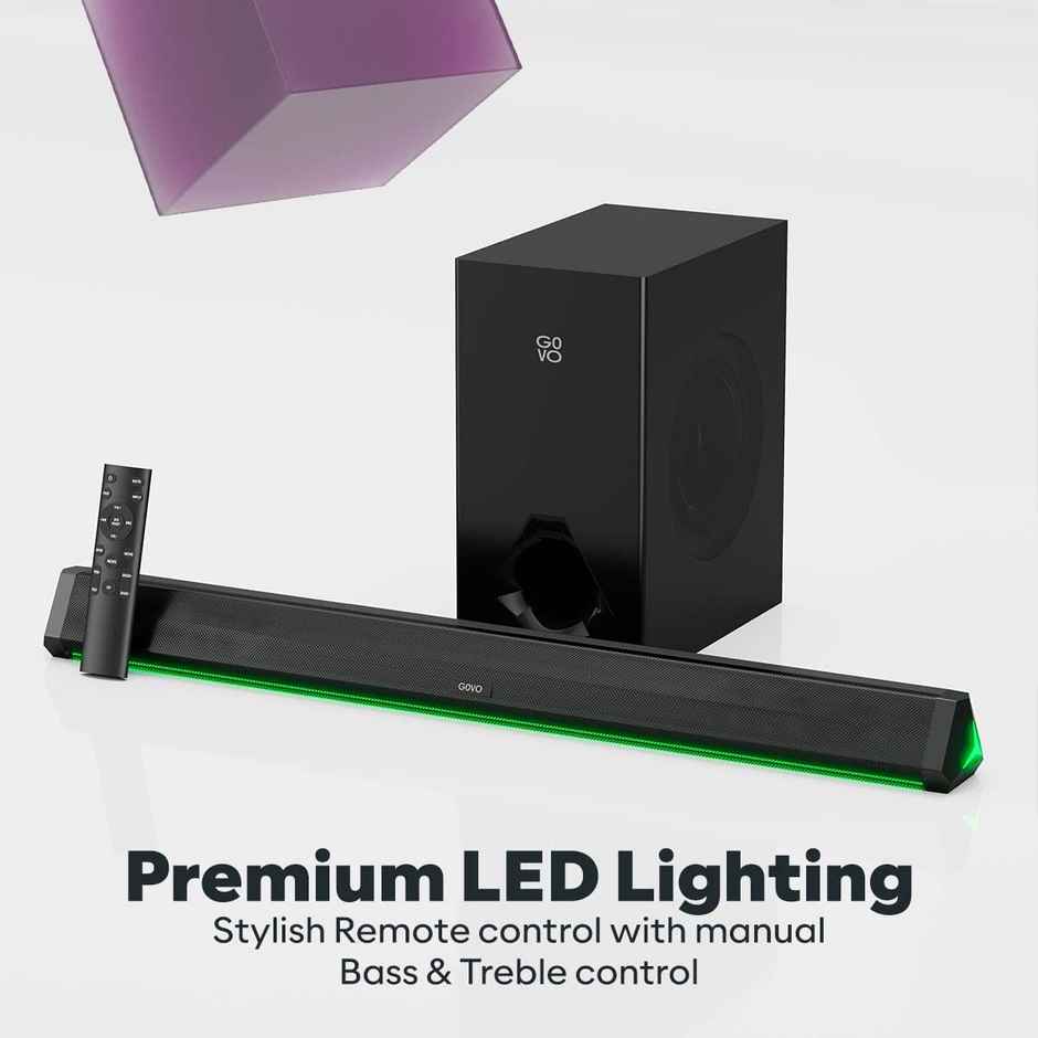 Govo Gosurround 900 | 200W Soundbar (Platinum Black)