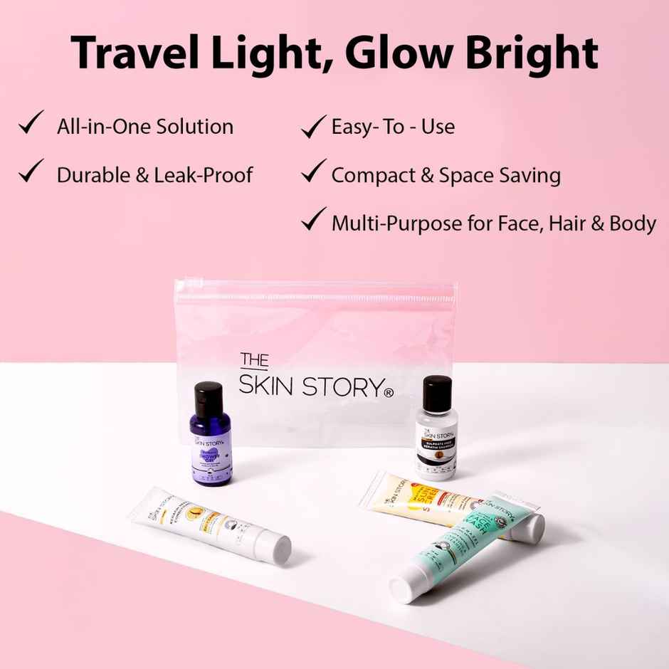 The Skin Story On-The-Go Travel Kit Bath and Body Pack For Men & Women