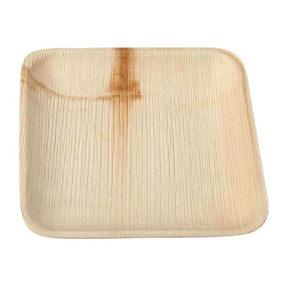 Square Areca Plate | 8 inch | Disposable and Handy | Naturepac