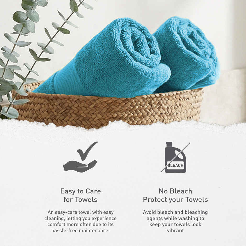 Mytrident Urban Comfort Cotton Bath Towel | Teal Sachet