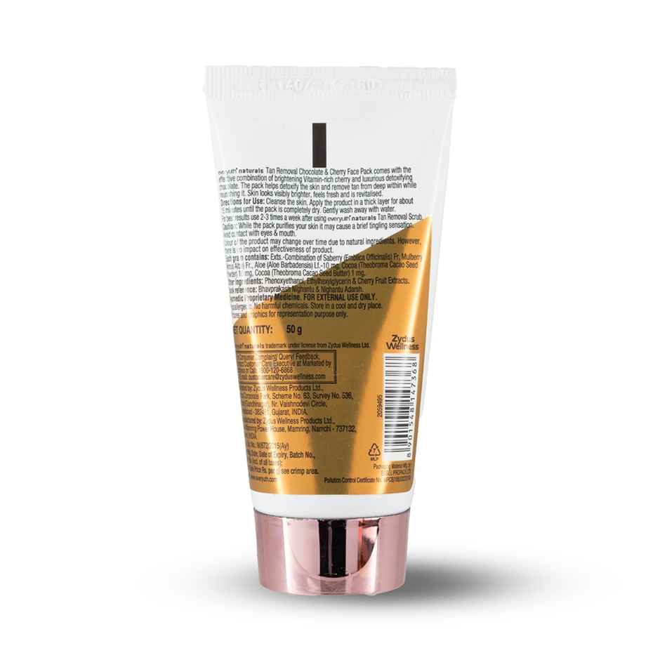 Everyuth Naturals Tan Removal Pack for Face & Body - Chocolate & Cherry Dtan