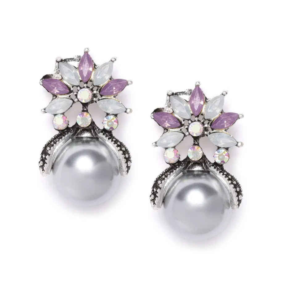YouBella Jewellery Earrings for Women Crystal Stud Earrings for Girls and Women