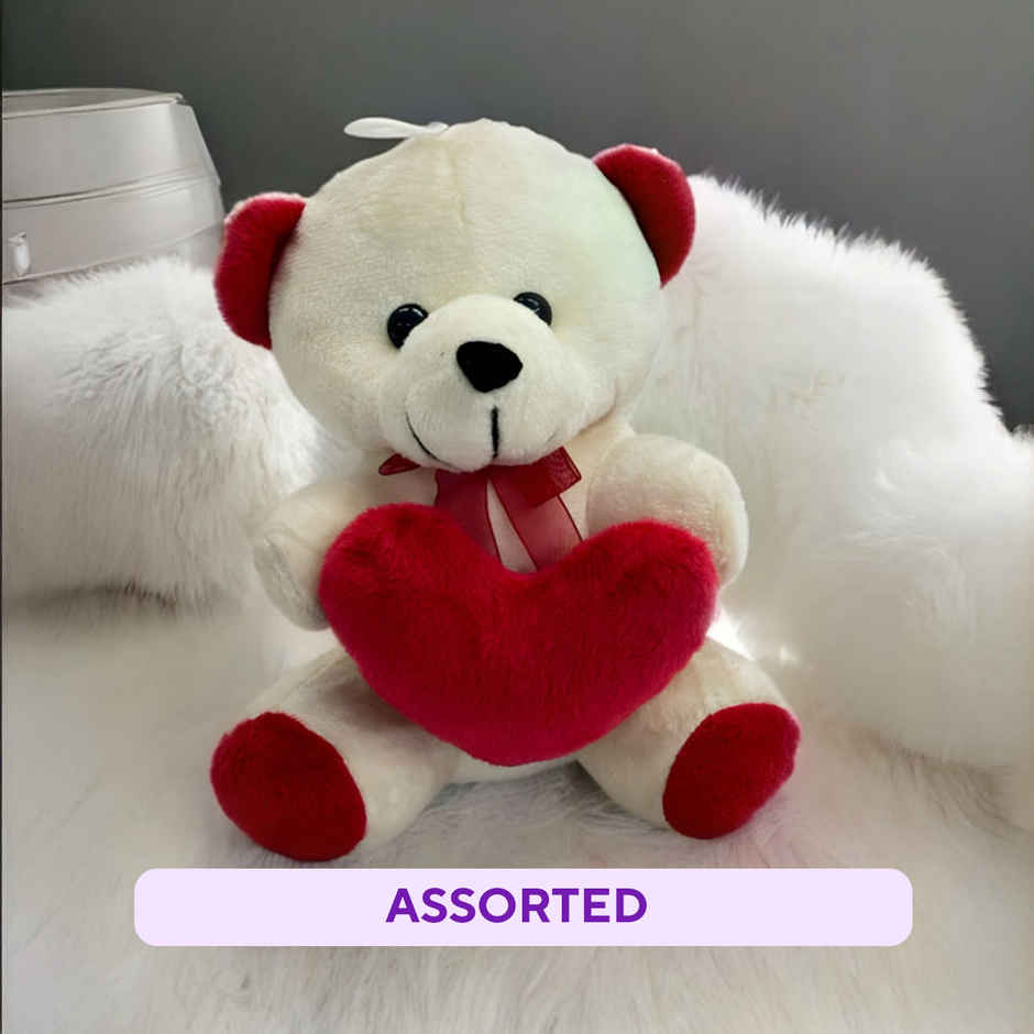 Tomuncle Romantic Teddy with Heart (Colour May Vary)