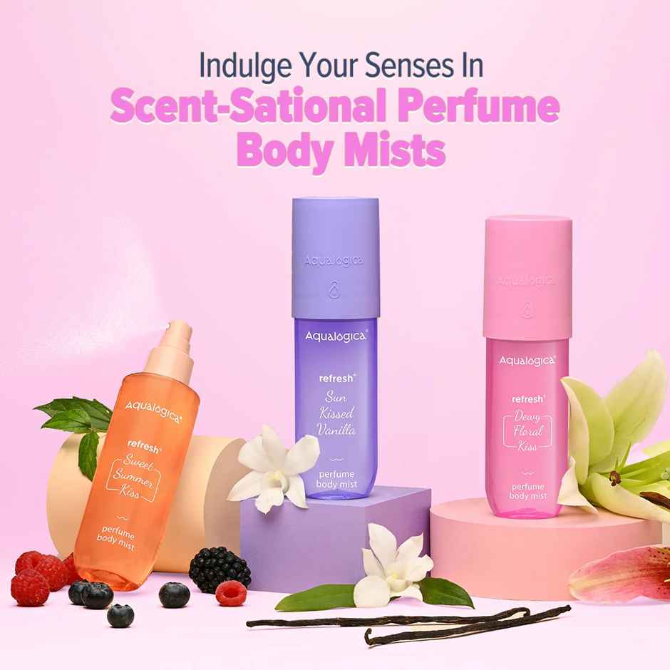 Aqualogica Refresh+ Dewy Floral Kiss Perfume Body Mist