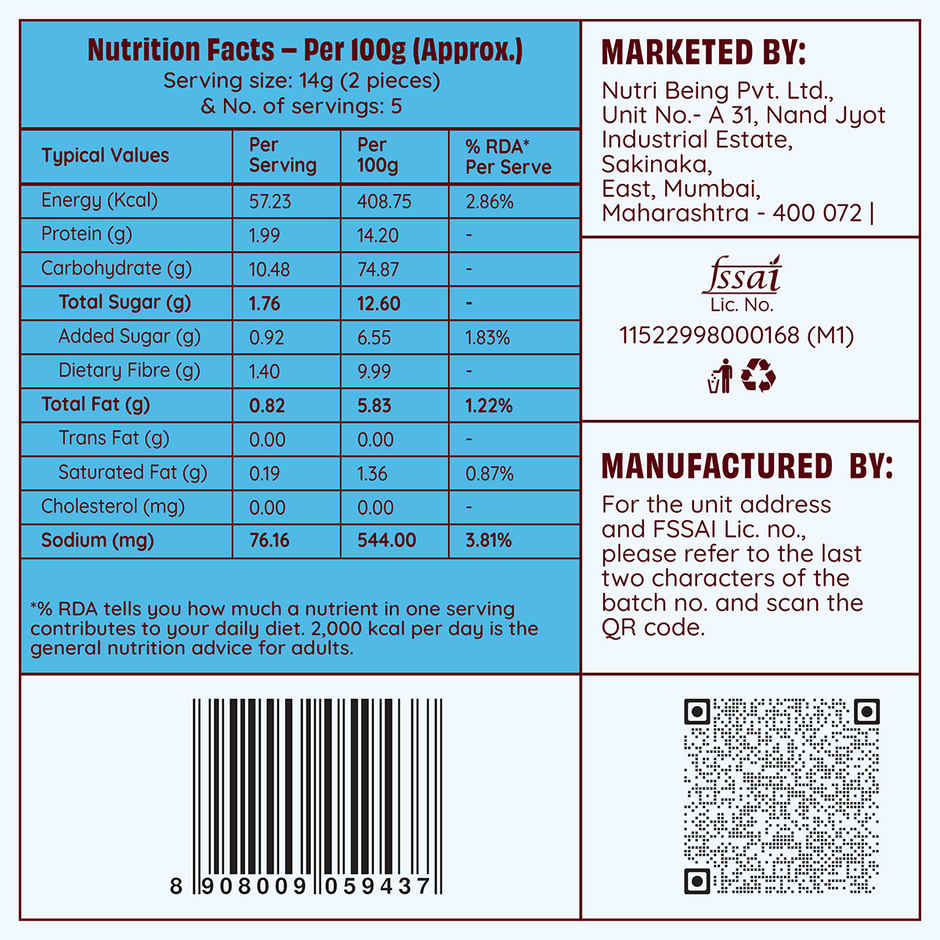 The Health Factory Milk Rusk | Zero Maida