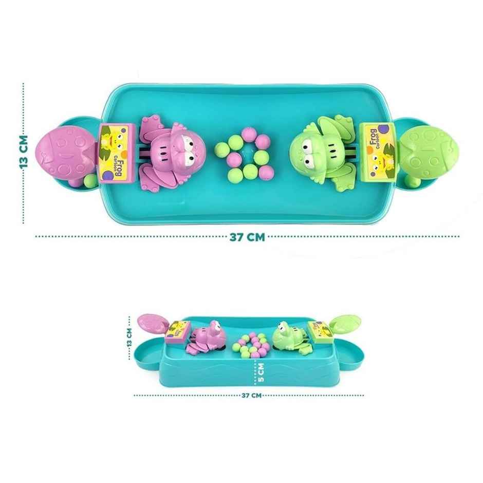 Fablue Hungry Frogs Tabletop Game Toy For Kids 2 Players - Interactive Indoor Fun Game