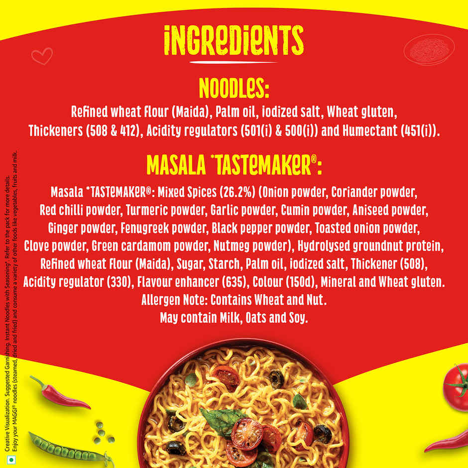MAGGI 2-Minute Instant Noodles | Masala Noodles | Made With Quality Spices Combo