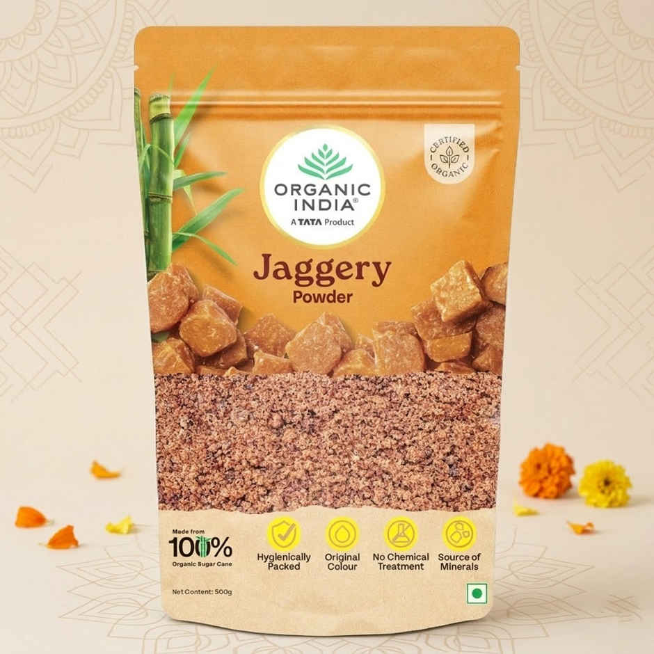 A Tata Product - Organic India Jaggery Powder | Pure & Natural | A Healthy Sugar Substitute