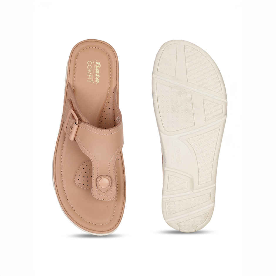 Bata Comfit Peach Sandal For Women | UK 4