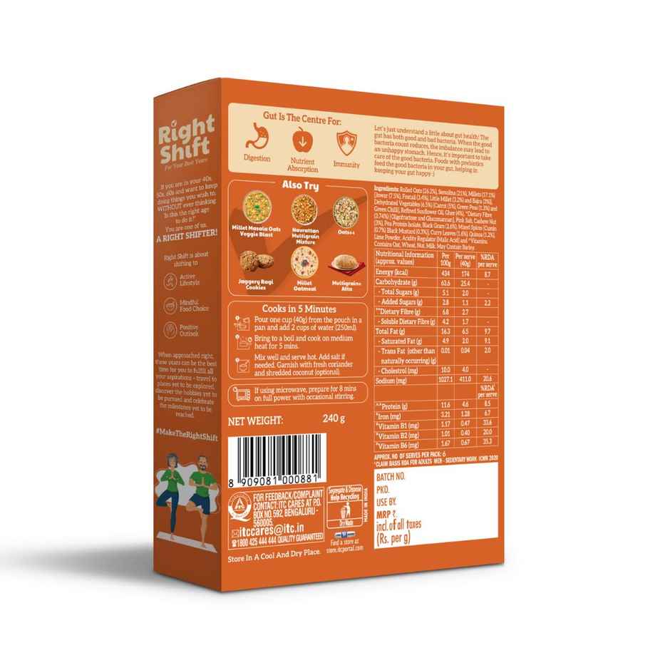 Right Shift Millet Oats Upma Mix | High Protein & Fibre, No preservative | Power of 8 in 1