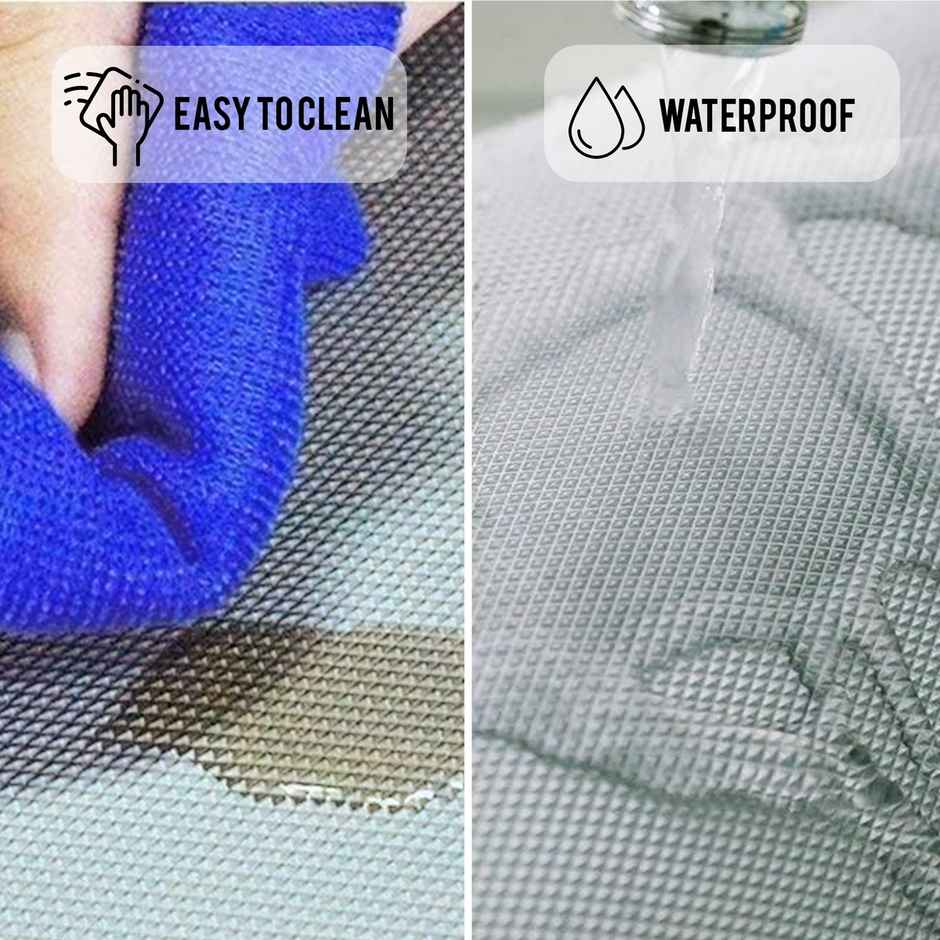 Story@home Eva Anti Slip Mat Diamond Shelf Liner Roll | Light Grey