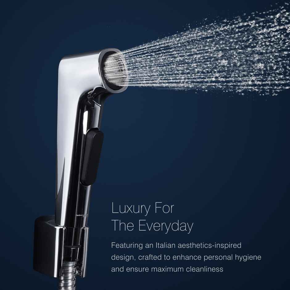 Hindware Premium Health Faucet For Bathroom | 1.2 meter | Flexible Hose|Chrome And Black