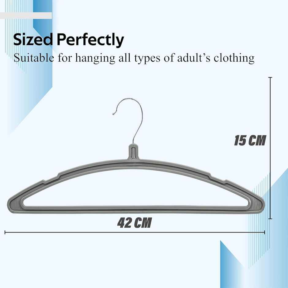 Kuber Industries Set of 12 - Hangers For Clothes | Hangers For Sarees & Dress Hanging