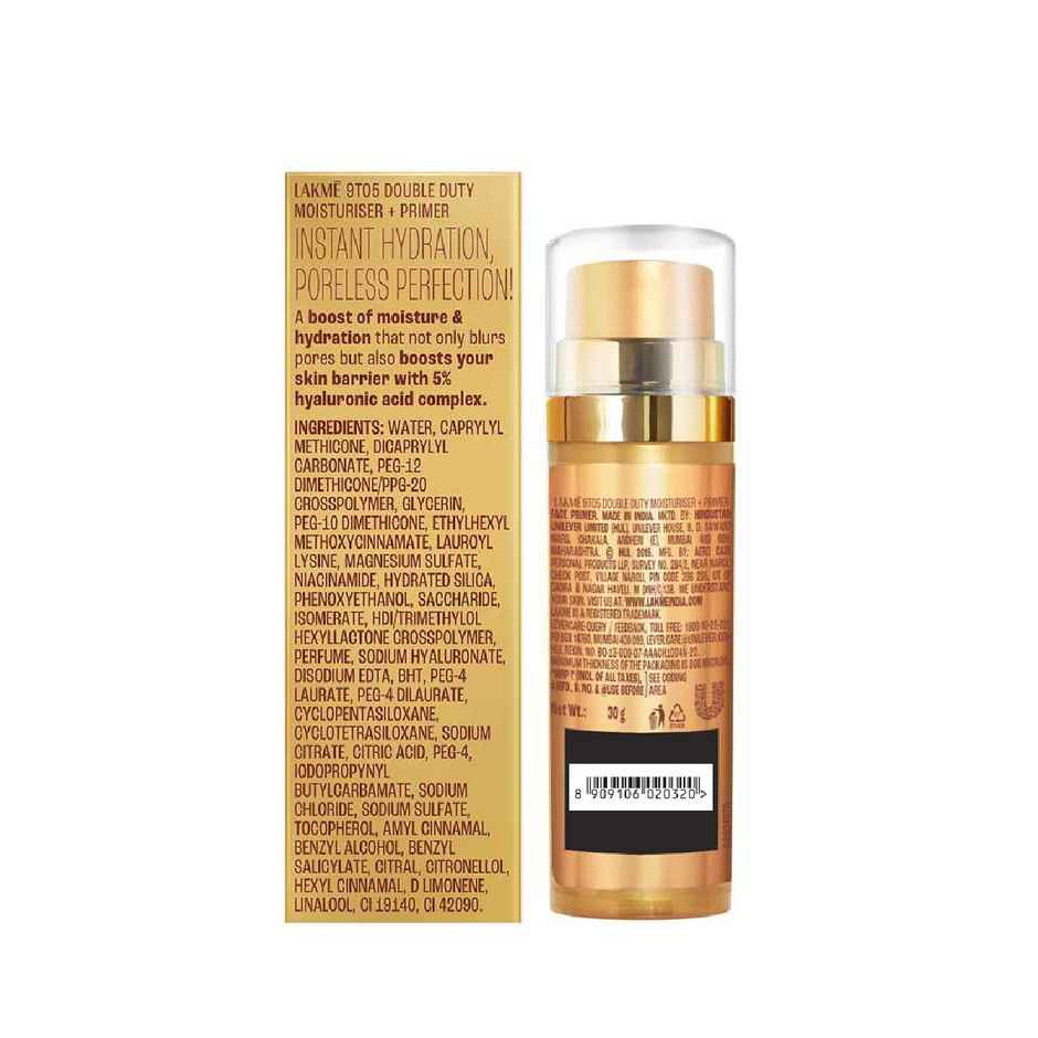 Lakme 9to5 Double Duty Moisturiser + Primer