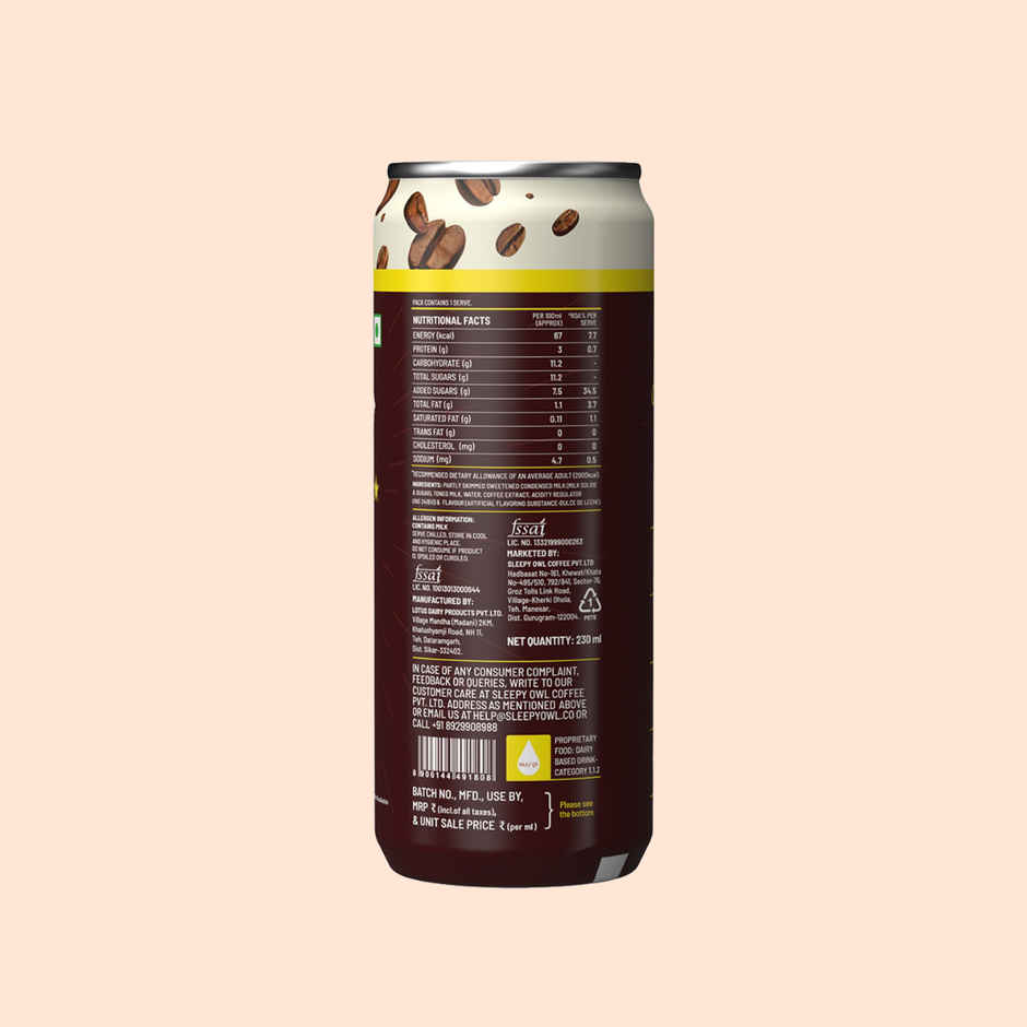Sleepy Owl Vietnamese Cold Coffee Can | Ready to Drink Coffee Beverage