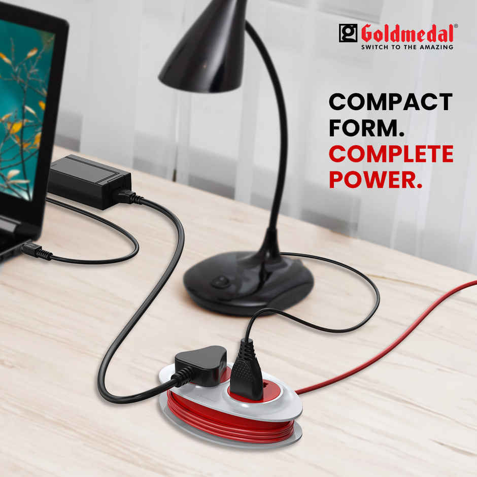 Goldmedal Gio 2-Pin Extension Board with 2.5m Extension Cord