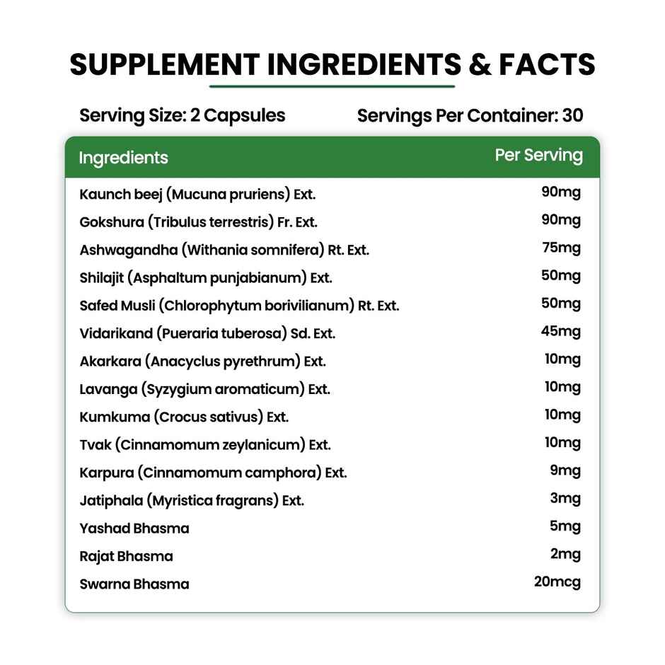 Himalayan Organics Pure Shilajit 60 VEG Capsules