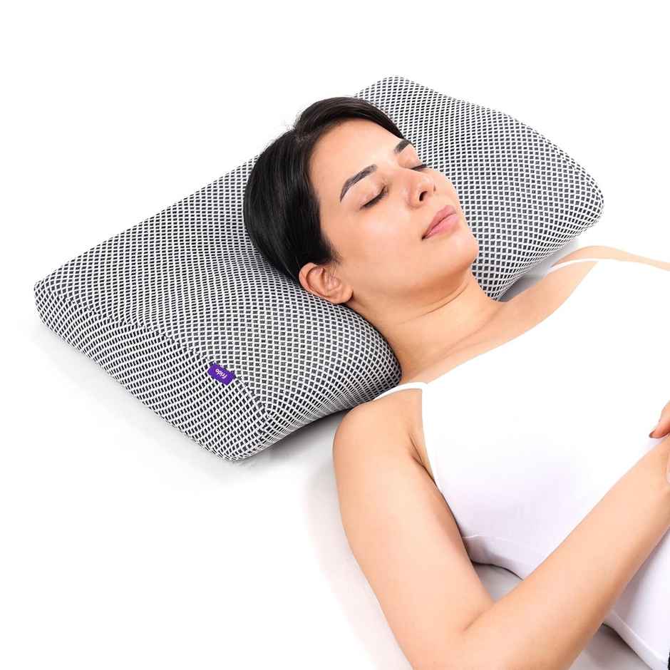 Frido Ultimate Contour Cervical Neck Pillow - Grey Mesh
