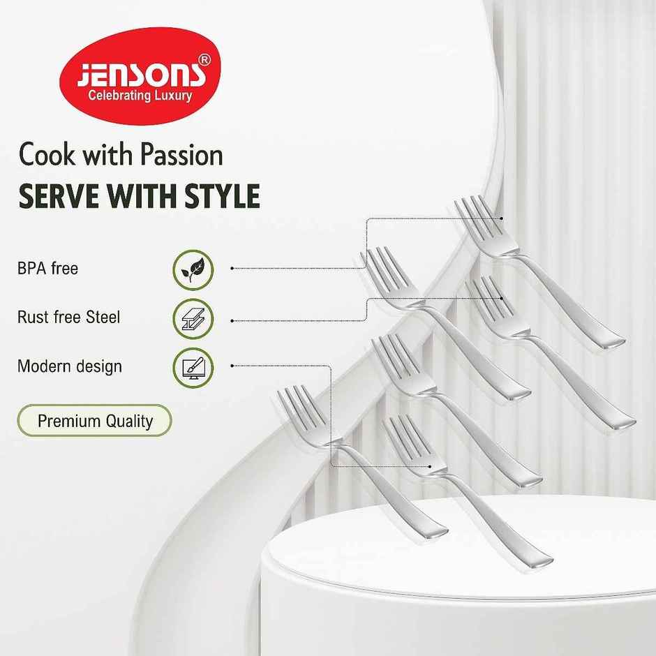 Jensons Flow Tea Fork Set of 6