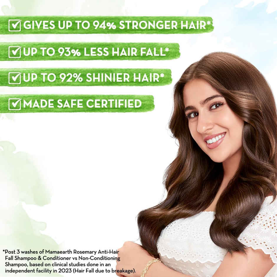 Mamaearth Rosemary Anti-Hair Fall Shampoo With Rosemary & Methi Dana | Hard Water Protection