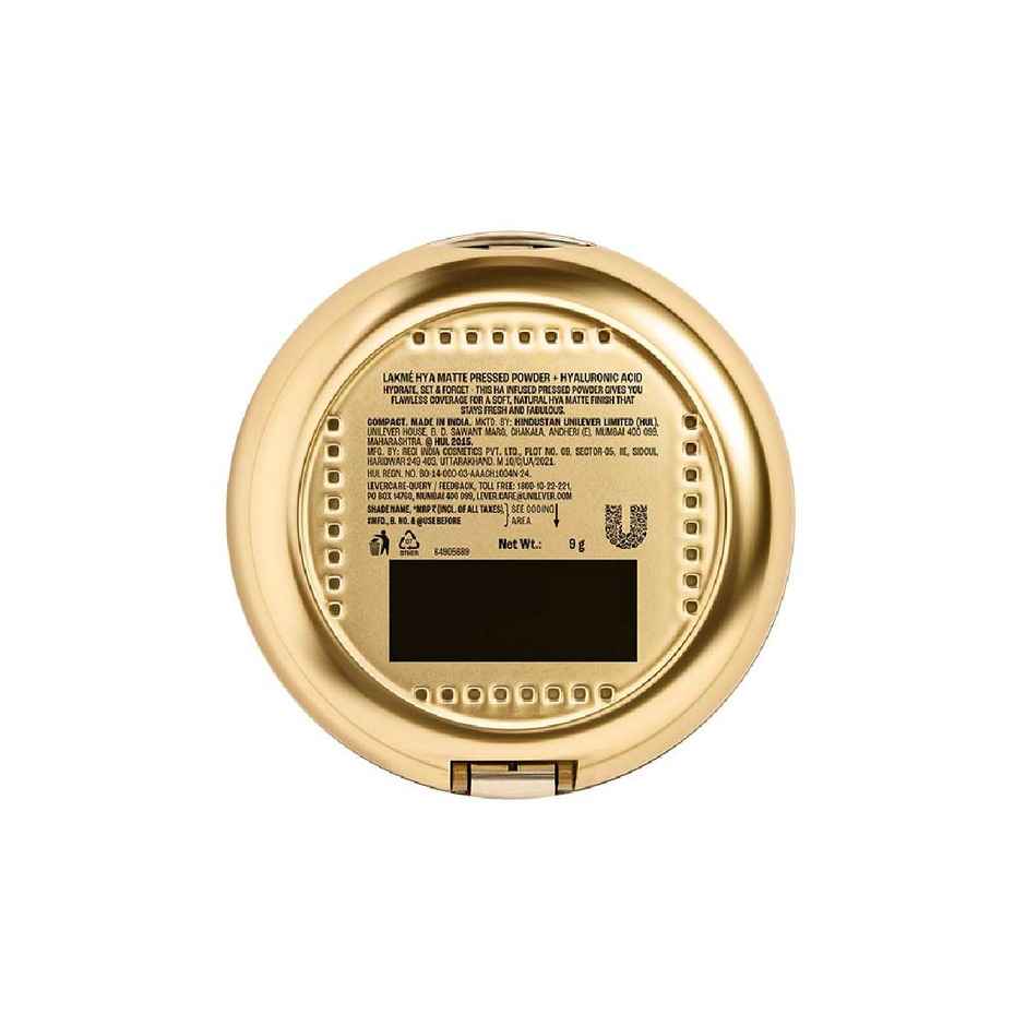 Lakme 9to5 Hya Matte Pressed Powder | Sand