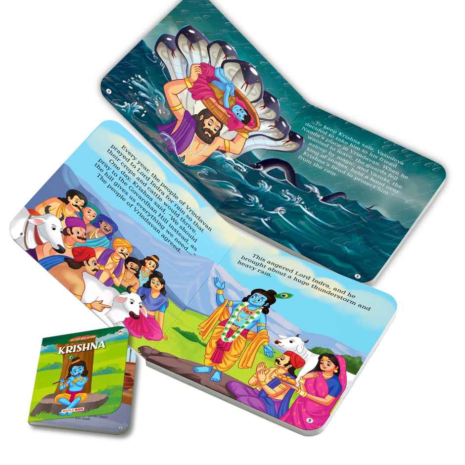 Story Book for Kids | Krishna | Illustrated Board Book for Children | Mythology Stories for Kids