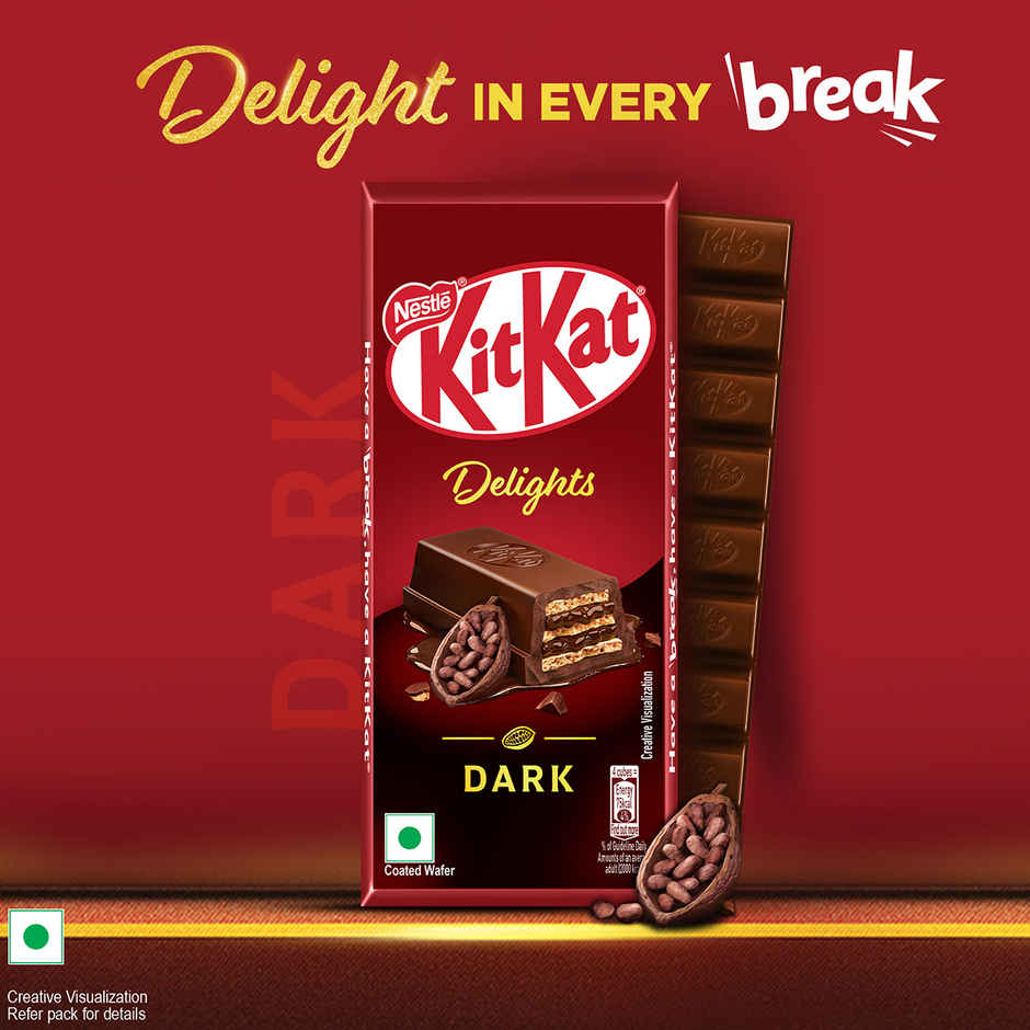 Nestle KitKat Delights Dark Chocolate Coated Wafer Bar