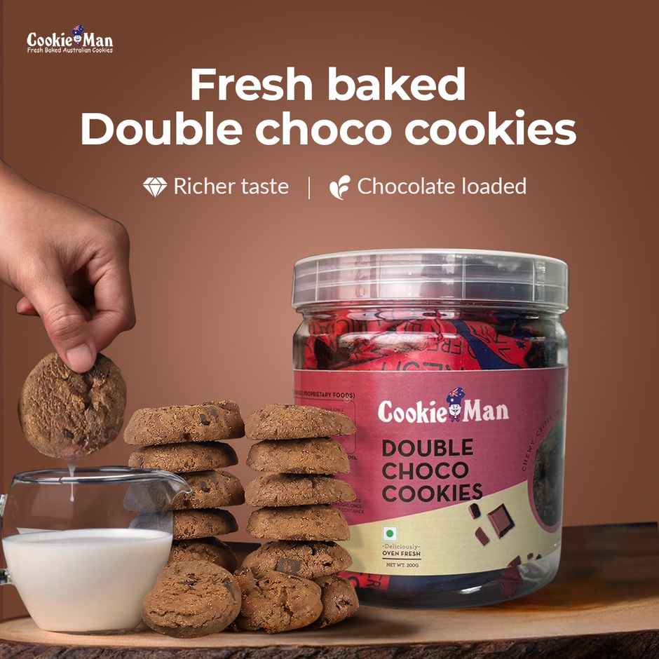 CookieMan Double Chocolate Cookies | Soft & Chocolatey