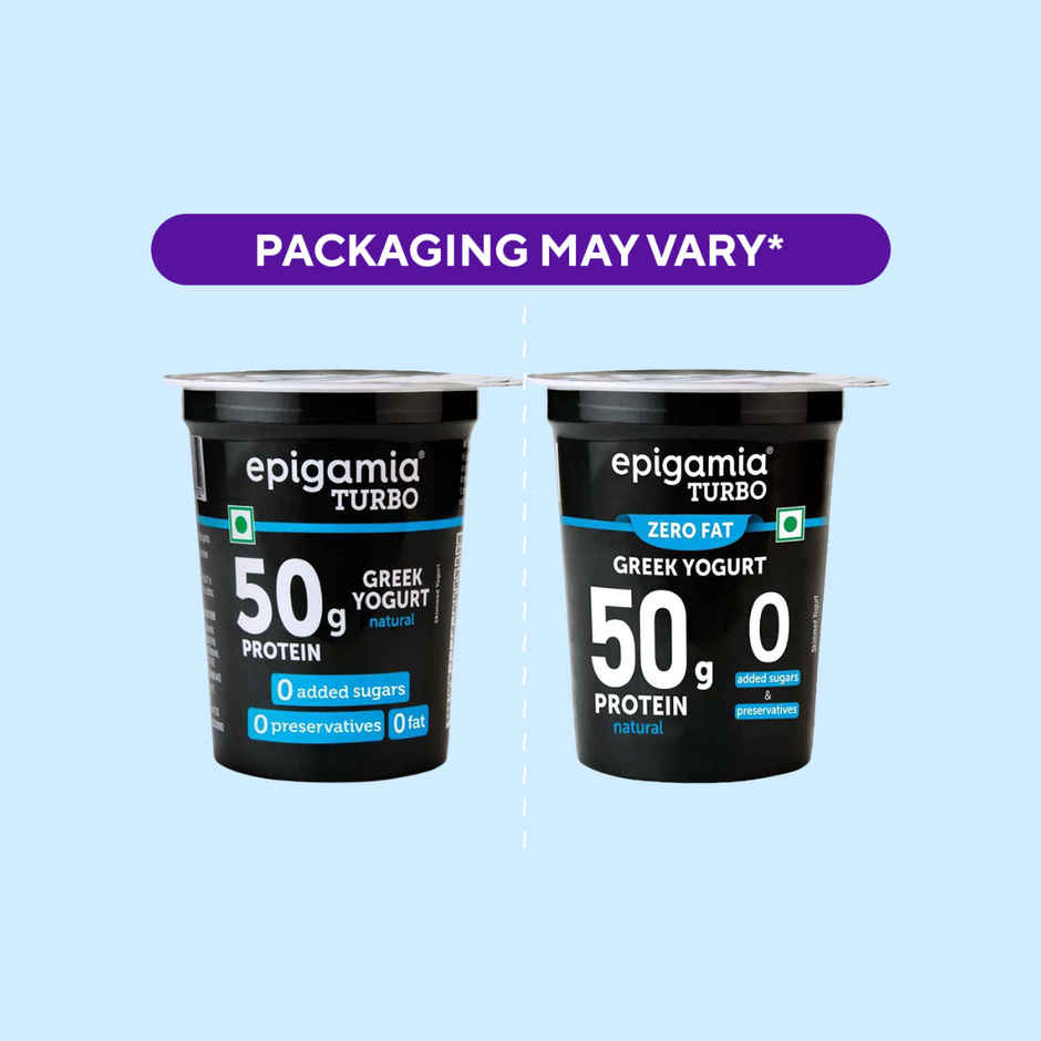 Epigamia 50 G Protein Turbo Yogurt, Natural