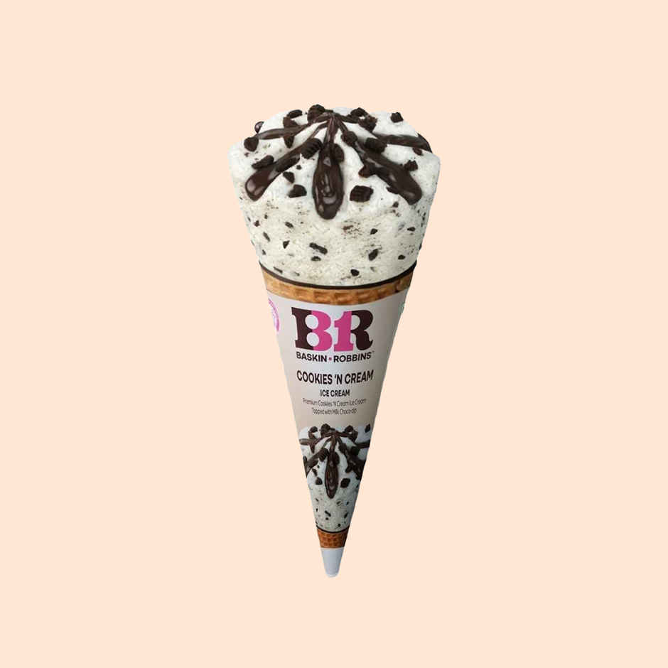 Baskin Robbins Cookies And Cream Ice Cream Cone