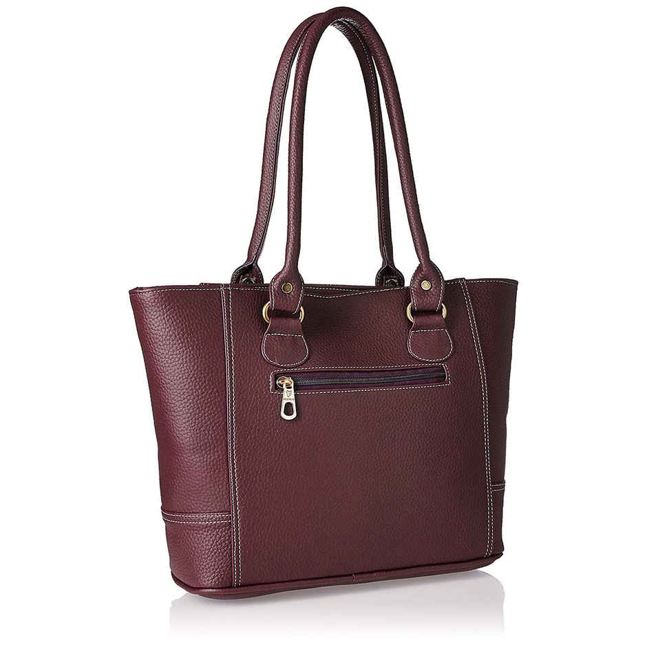 Fostelo Women's Vegan Leather Everly Handbags Shoulder Hobo Bag Ladies Purse | Maroon | Large