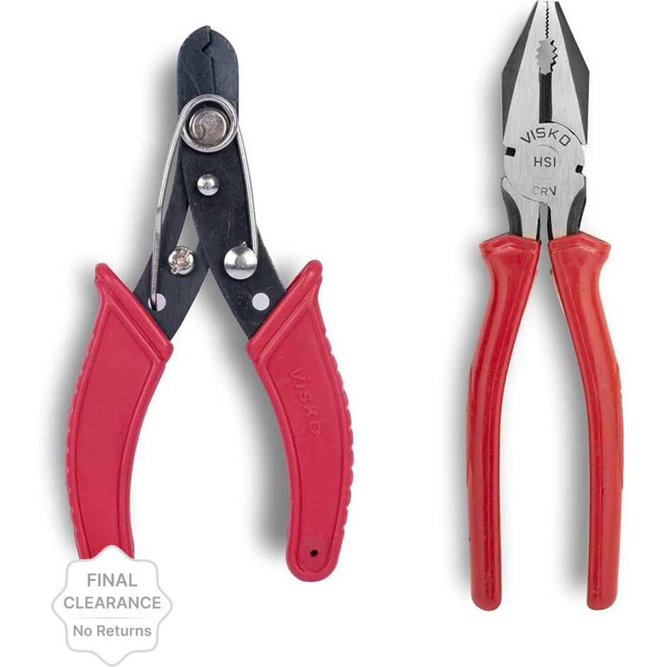 Visko 812 Tool Set With Lineman Plier And Wire Cutter Hand Tool Kit 2 Tools