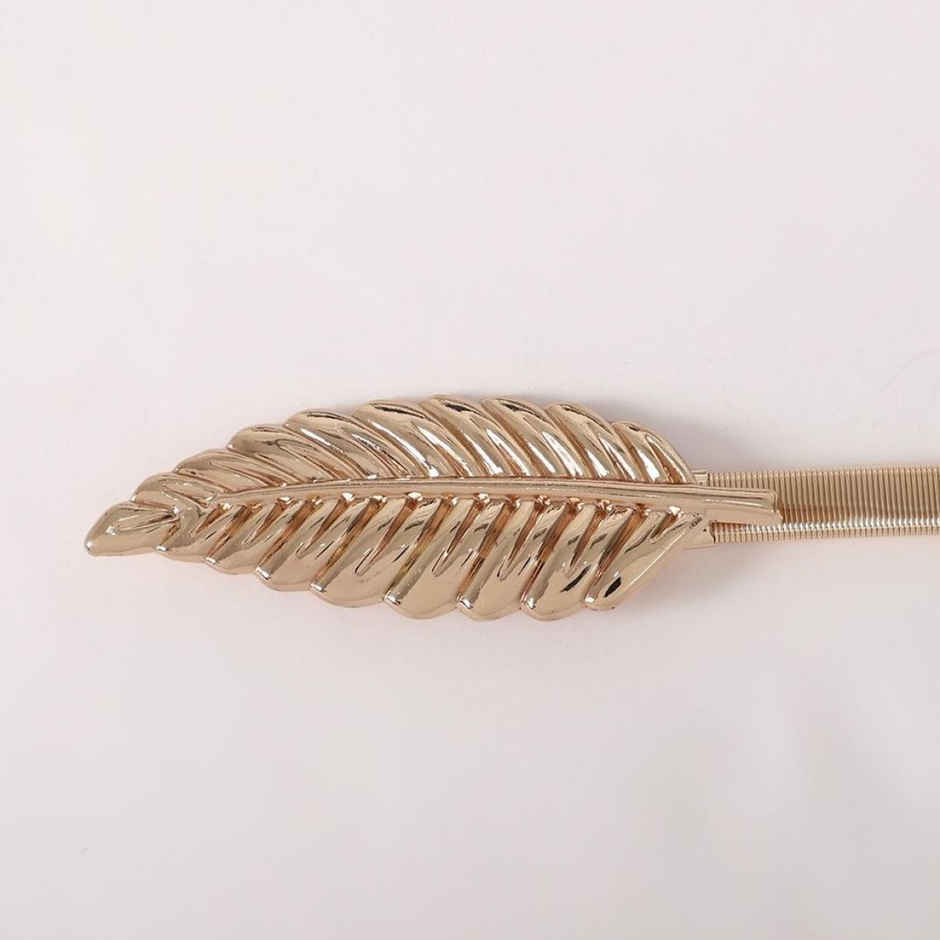 YouBella Jewellery Celebrity Inspired Adjustable Metal Plate Type Golden Kamarband Waist Belt (S-1)