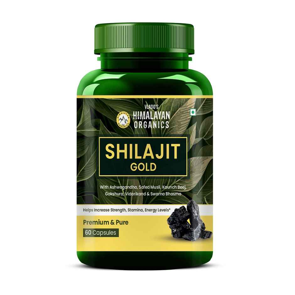 Himalayan Organics Pure Shilajit 60 VEG Capsules