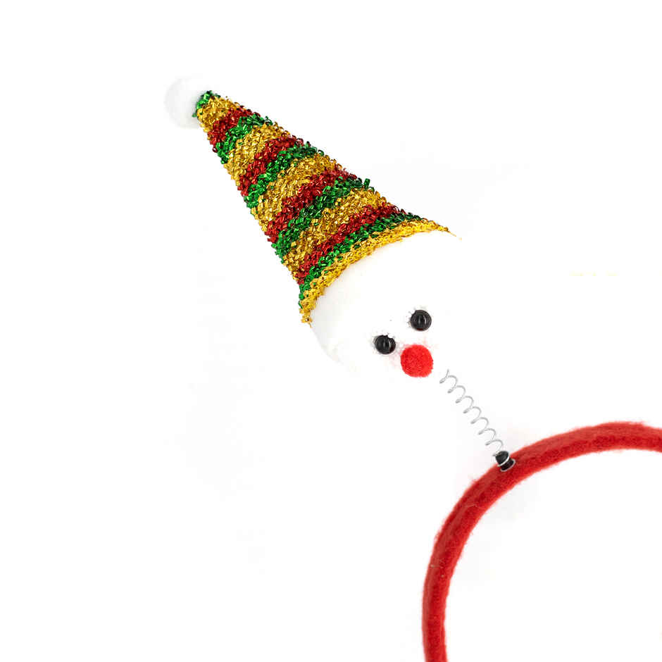 Christmas Snowman With Glitter Cap Hairband | Assorted | Gullak