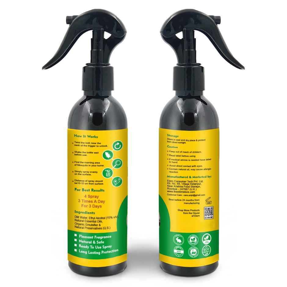 Repl Mosquito Repellent Spray | 8+ Hours Protection | 100% Herbal