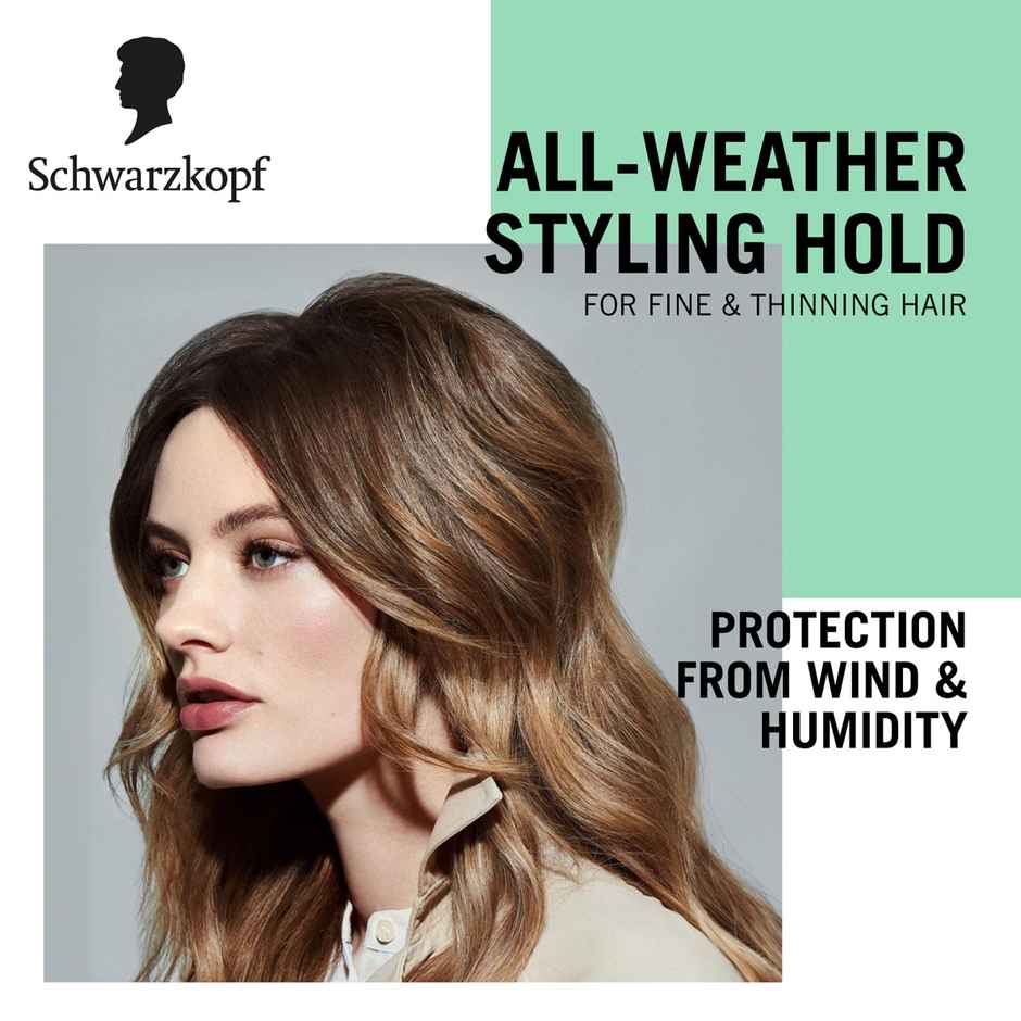 Schwarzkopf Taft Volumising Hold 5 | For Fine And Thinning Hair | Non-Sticky