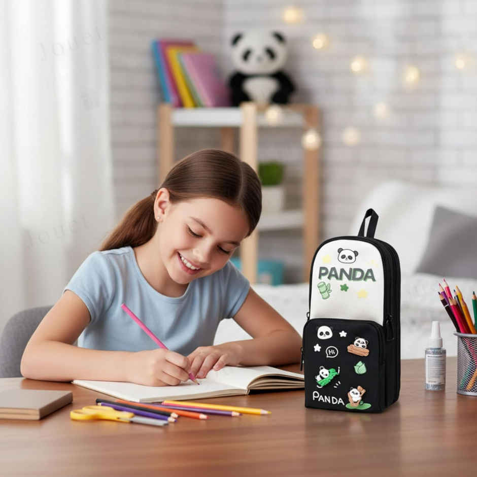 Fablue Panda Pencil Pouch | Black & White