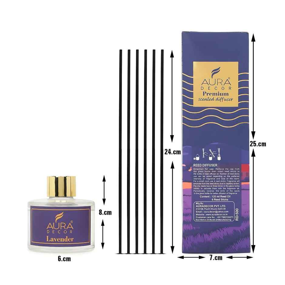 Reed Diffuser Gift Set | Lavender | Aura Decor