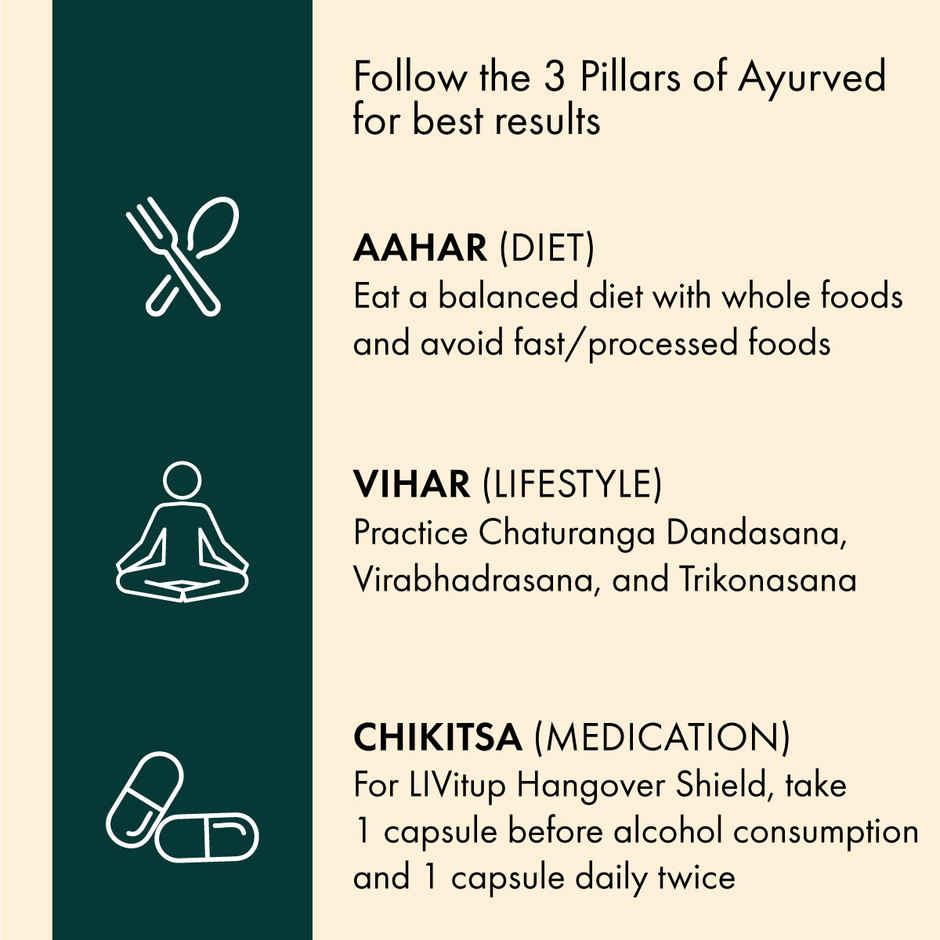 Dr. Vaidya's Livit up Capsules for Hangover Relief