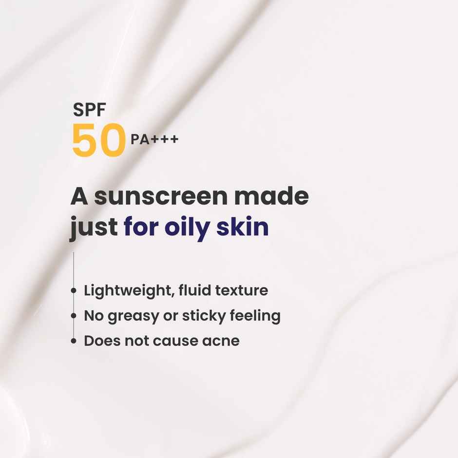 Re'Equil Oxybenzone Free Sunscreen SPF 50 For Oily, Acne Prone Skin