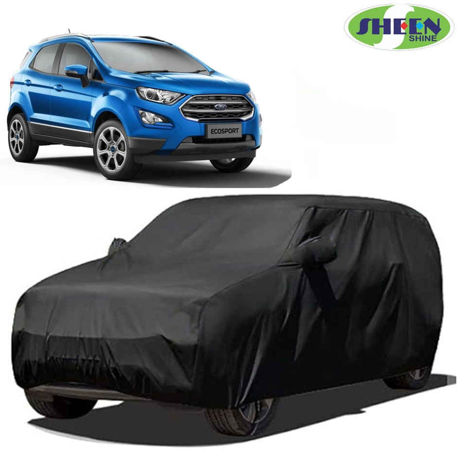 Sheen SCCBLACKSUV02 Car Cover For Ford Ecosport (With Mirror Pockets) (Black)