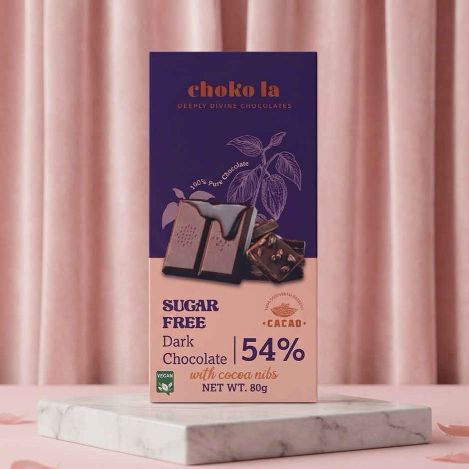 Chokola 54% Sugar Free Dark Chocolate